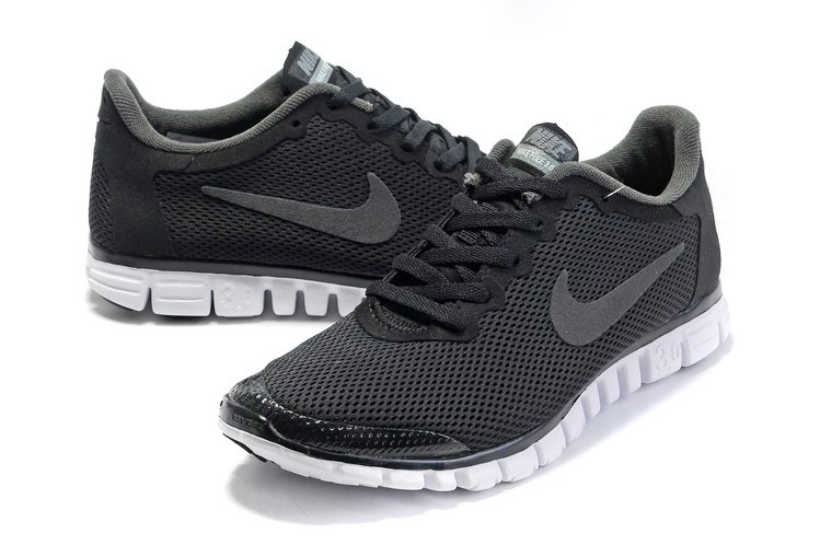 Nike Free 3.0 v2 Mens Shoes black grey - Click Image to Close
